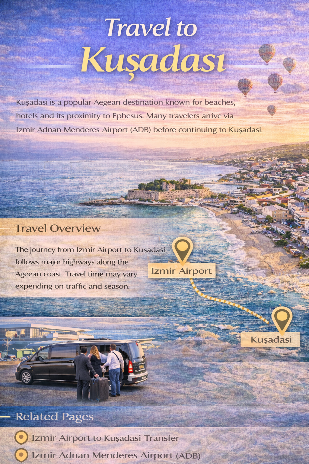 Как добраться из аэропорта Измира в Кушадасы
