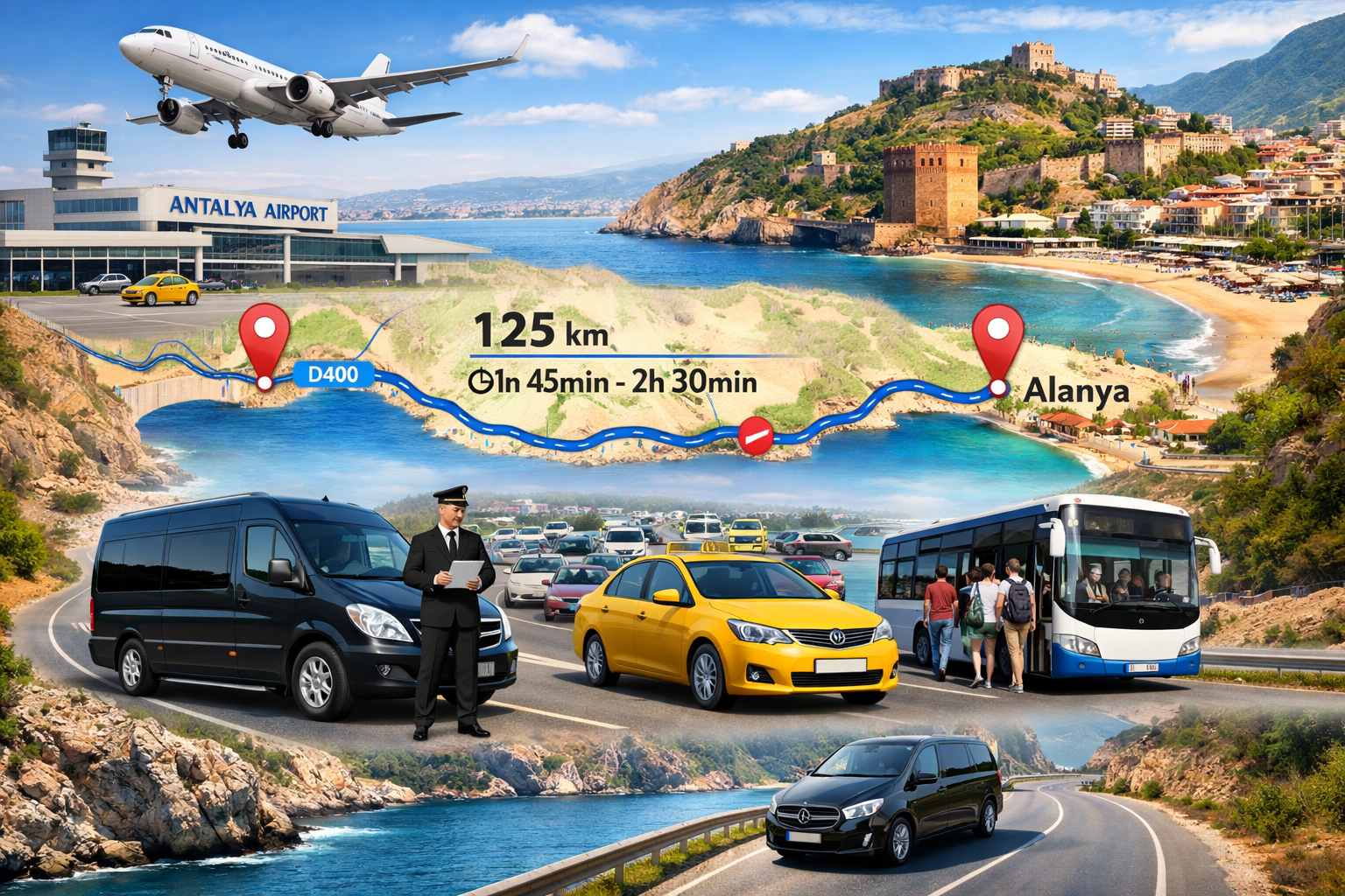 Как добраться из аэропорта Анталии в Аланью: расстояние, время и варианты трансфера